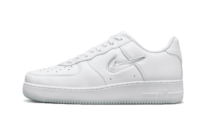 Nike Air Force 1 Low '07 Retro Color of the Month Jewel Swoosh Triple White - FN5924-100