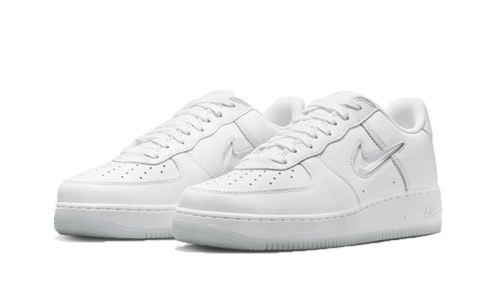 Nike Air Force 1 Low '07 Retro Color of the Month Jewel Swoosh Triple White - FN5924-100